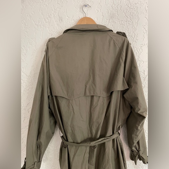 Polo Ralph Lauren® RARE 90s Double Breasted Trench Coat - Olive Green - XL - Picture 7 of 7